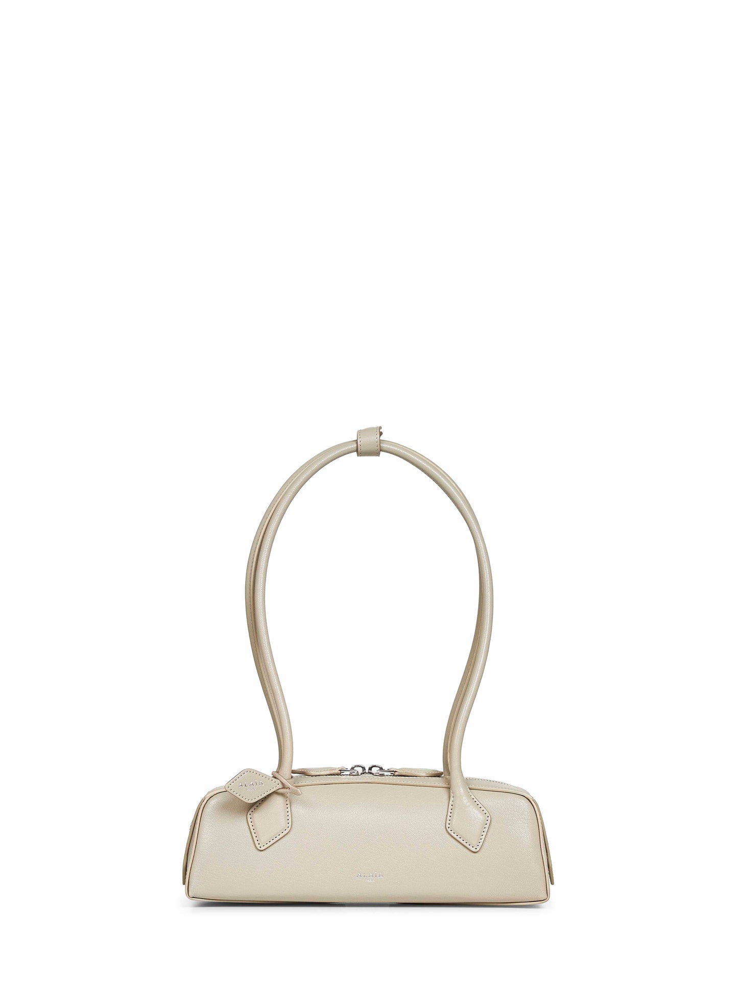 Borsa a spalla Le Teckel piccola grigio beige
