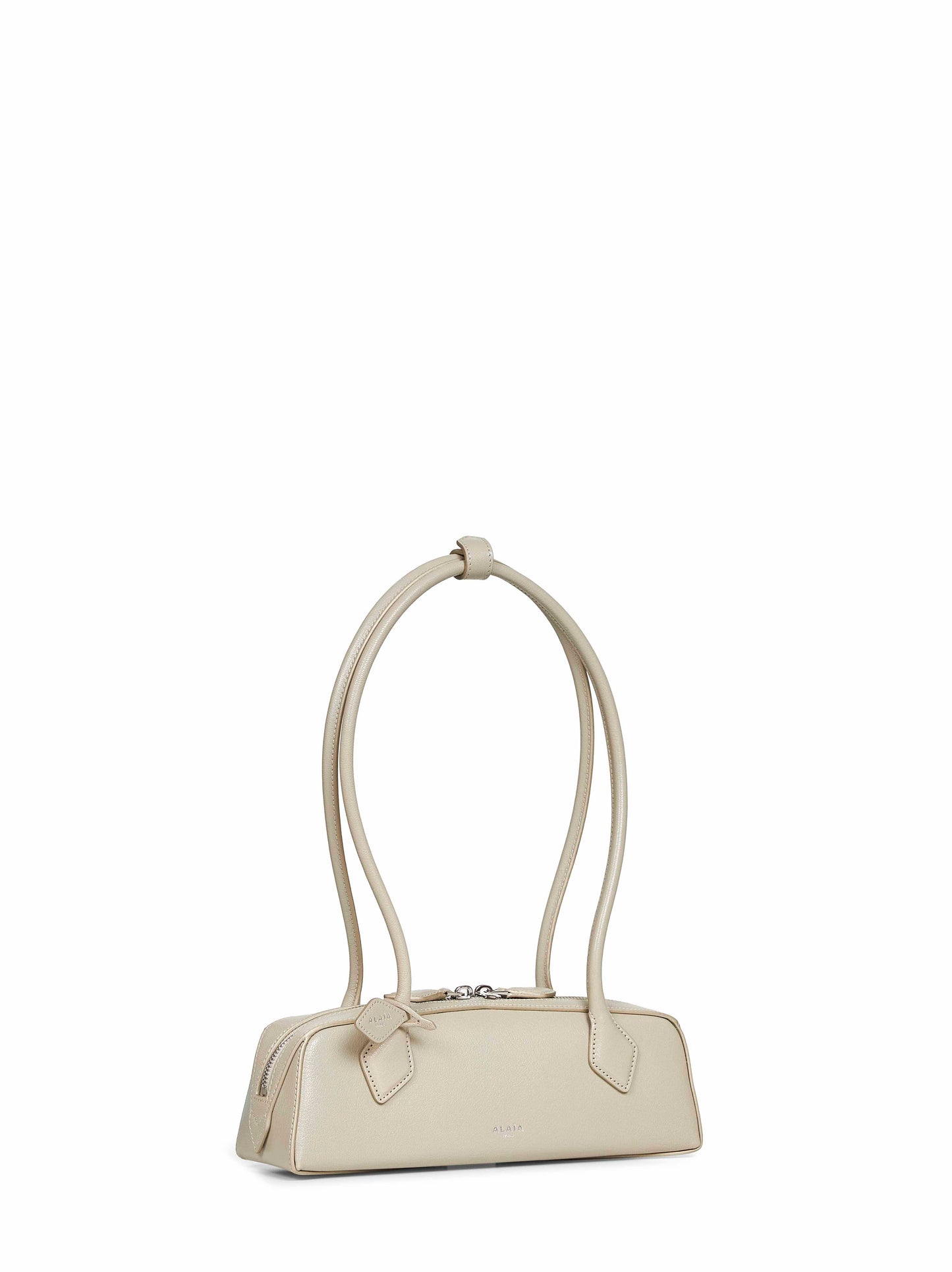 Borsa a spalla Le Teckel piccola grigio beige
