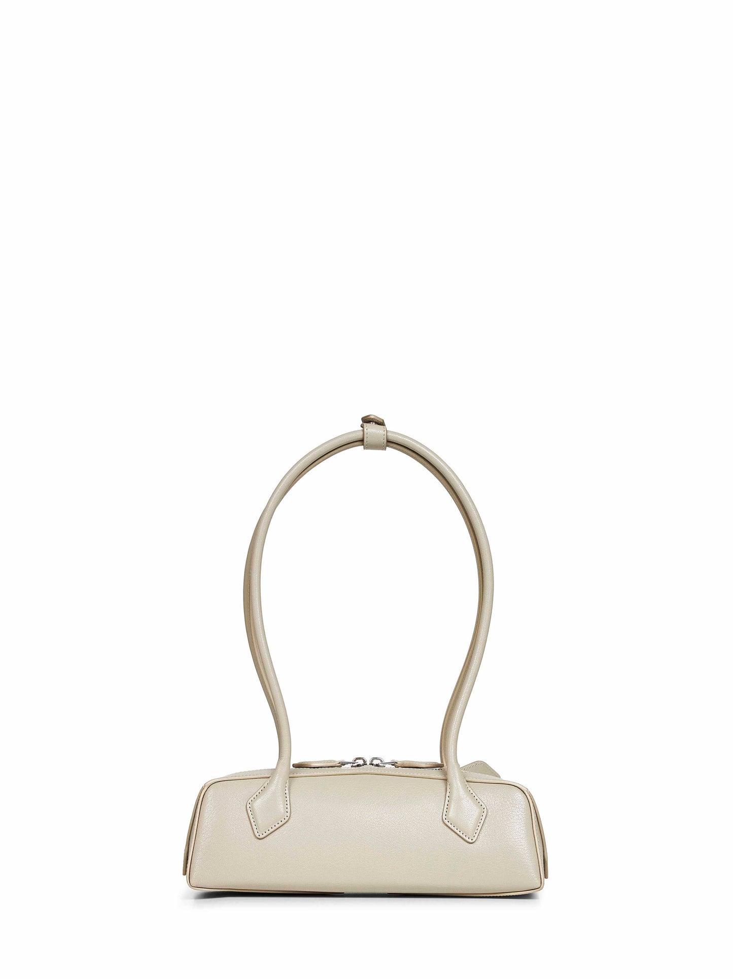Borsa a spalla Le Teckel piccola grigio beige