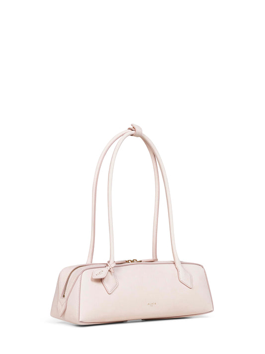 Powder pink brule Le Teckel Medium shoulder bag