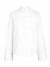 Camicia a strati in popeline bianco<BR/>