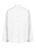 Camicia a strati in popeline bianco<BR/>