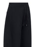 Jogger a petalo in cotone felpato nero