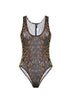 Body a canotta in mesh stretch stampa leopardo