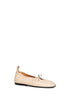 Cream leather Rosalind stretchy ballet flats