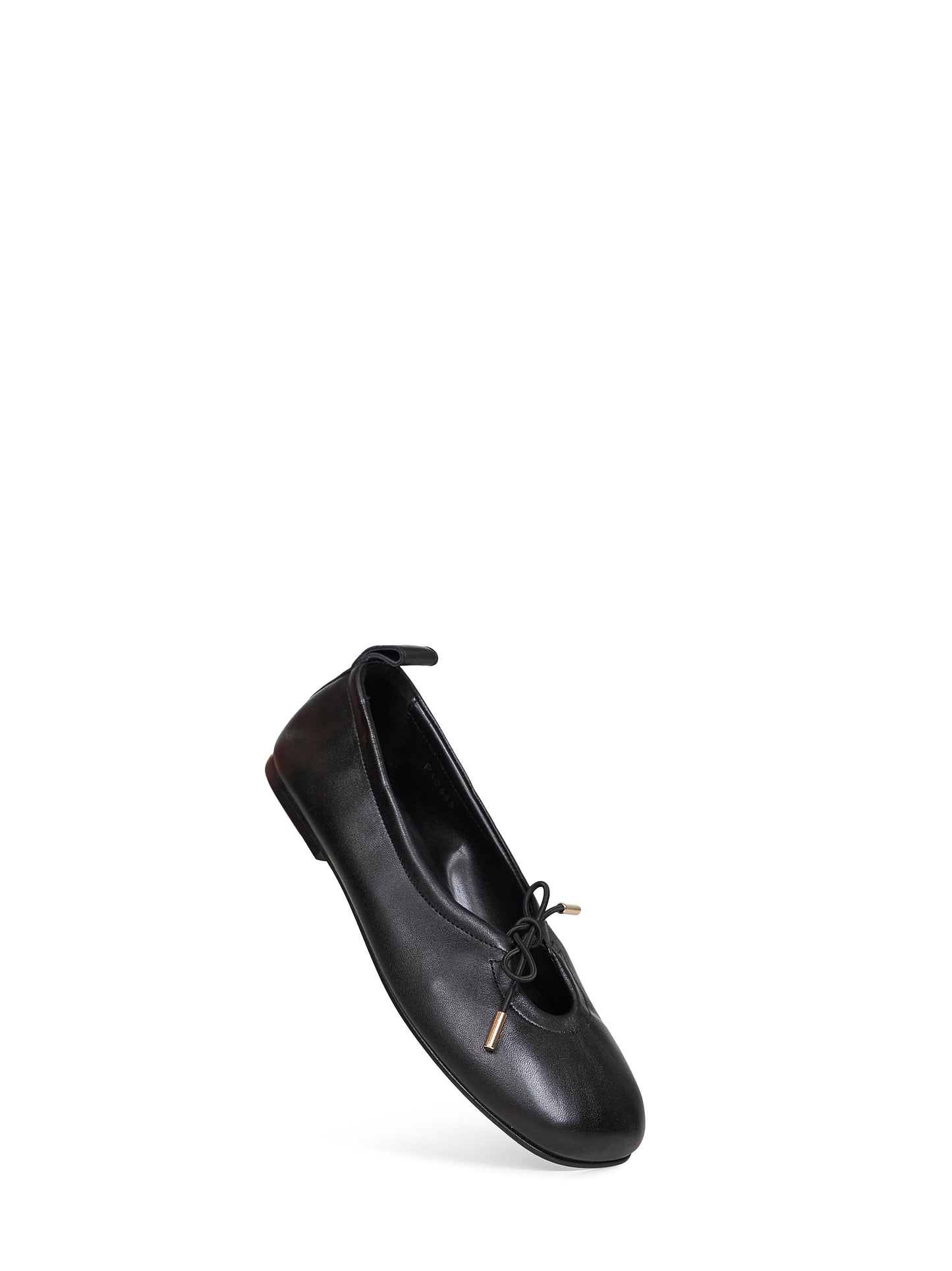 Black leather Rosalind stretchy ballet flats