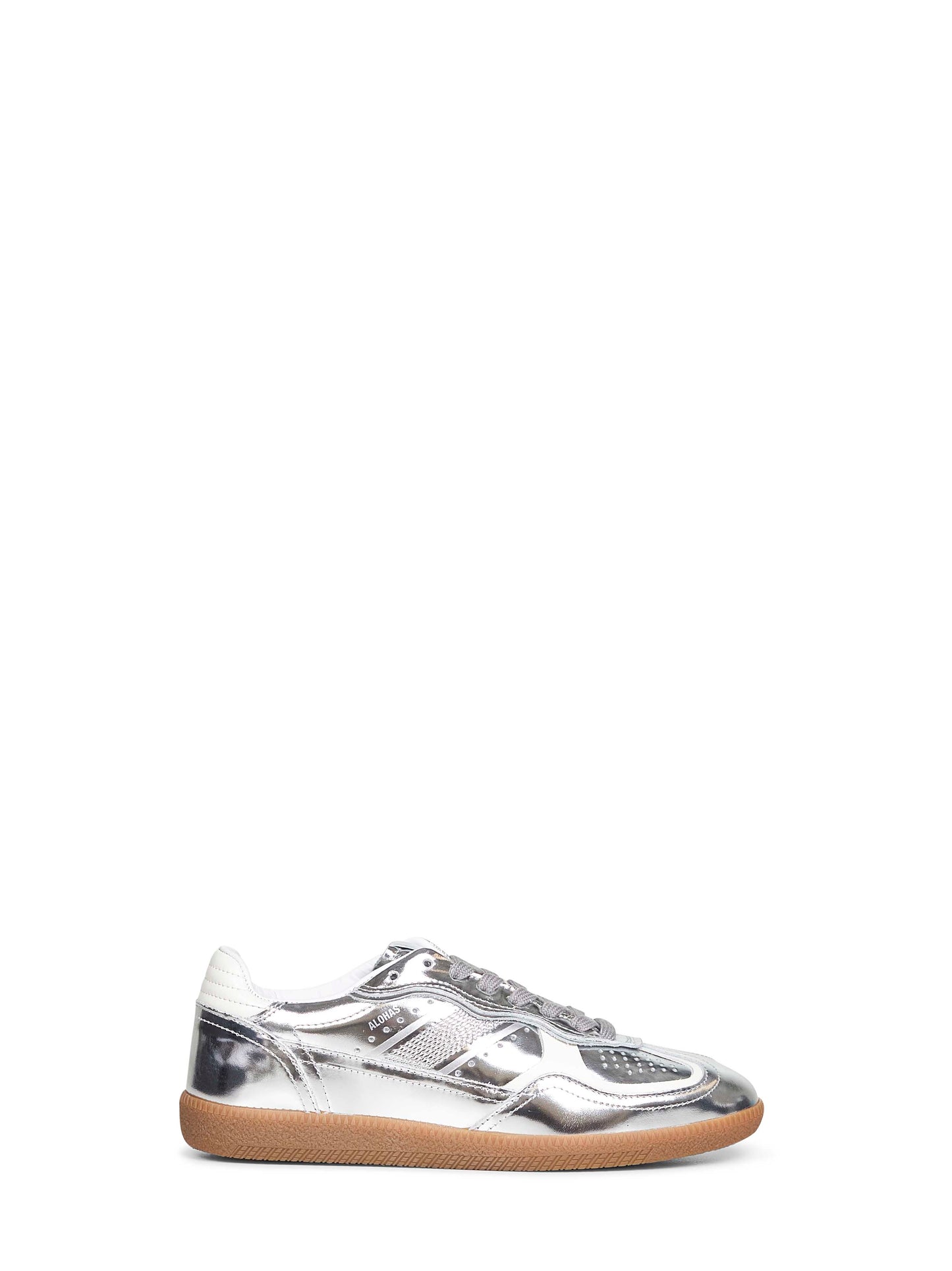 Silver recycled leather Tb.490 sneakers