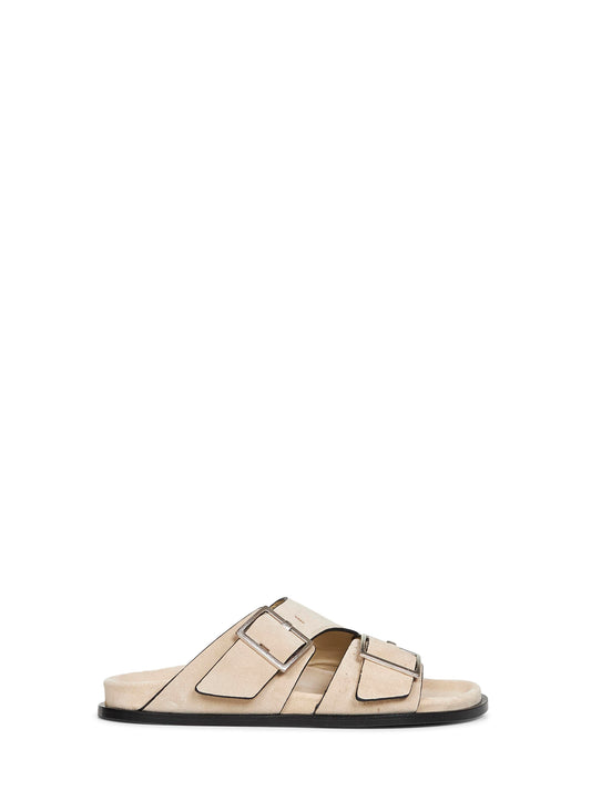 Beige suede Alba sandals