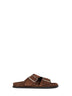 Brown suede Alba sandals