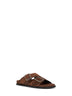 Brown suede Alba sandals