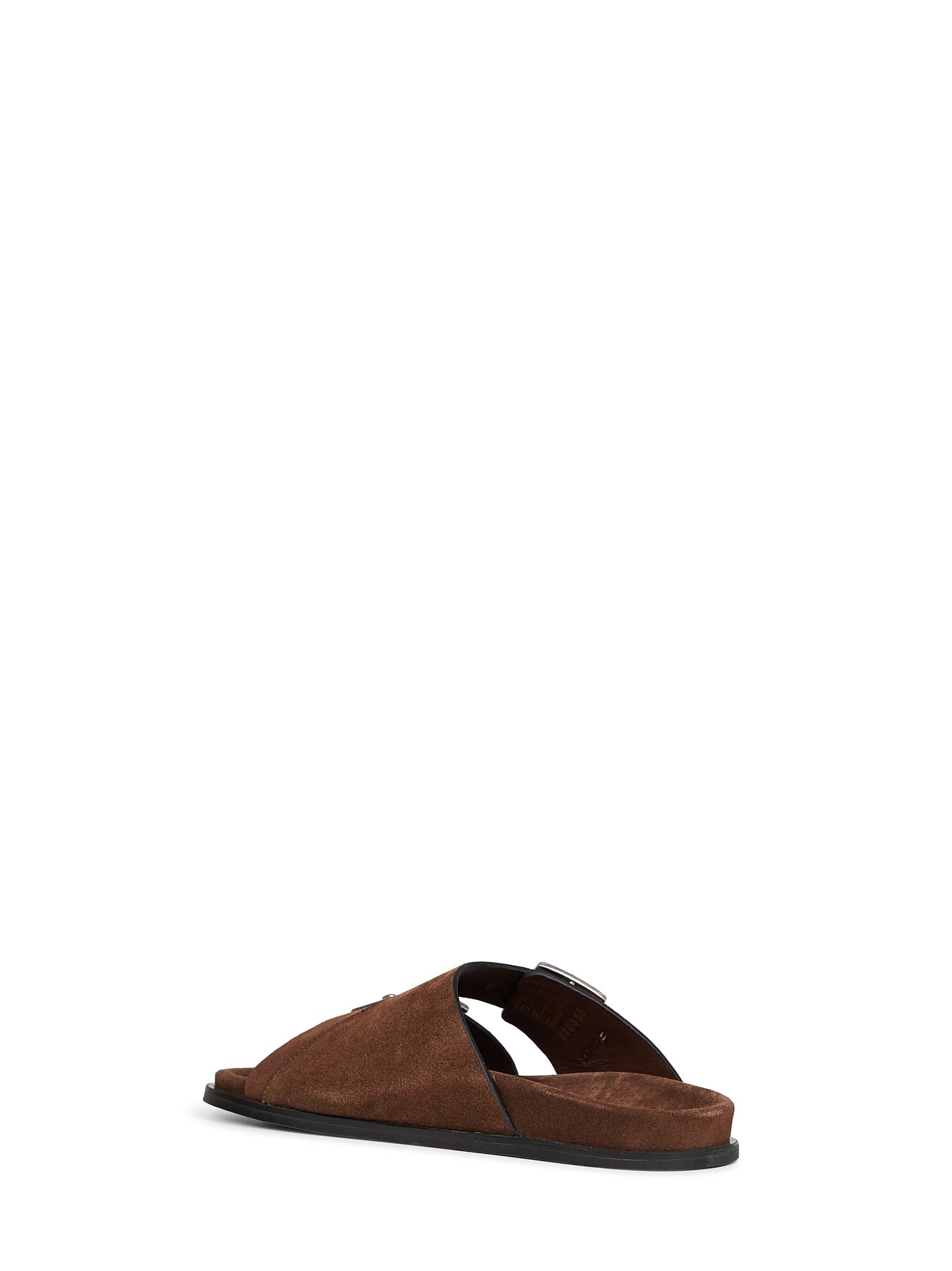 Brown suede Alba sandals