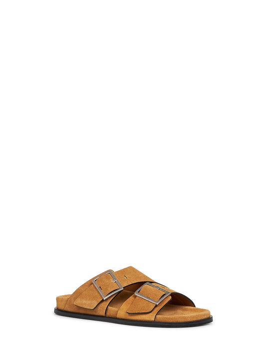 Tan suede Alba sandals