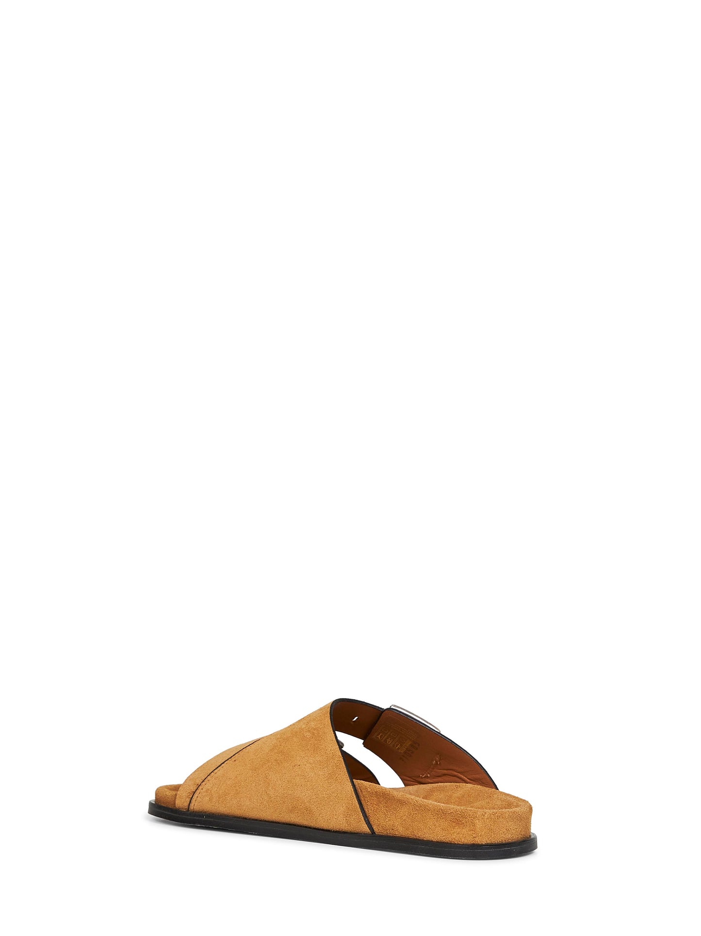Tan suede Alba sandals