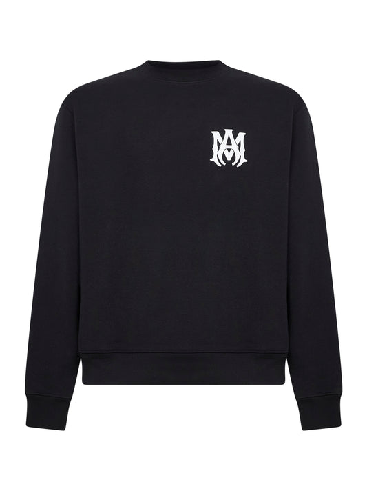 Felpa MA Core Logo in cotone nero