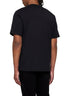 Black T-Shirt with Logo Lettering Print in Cotton