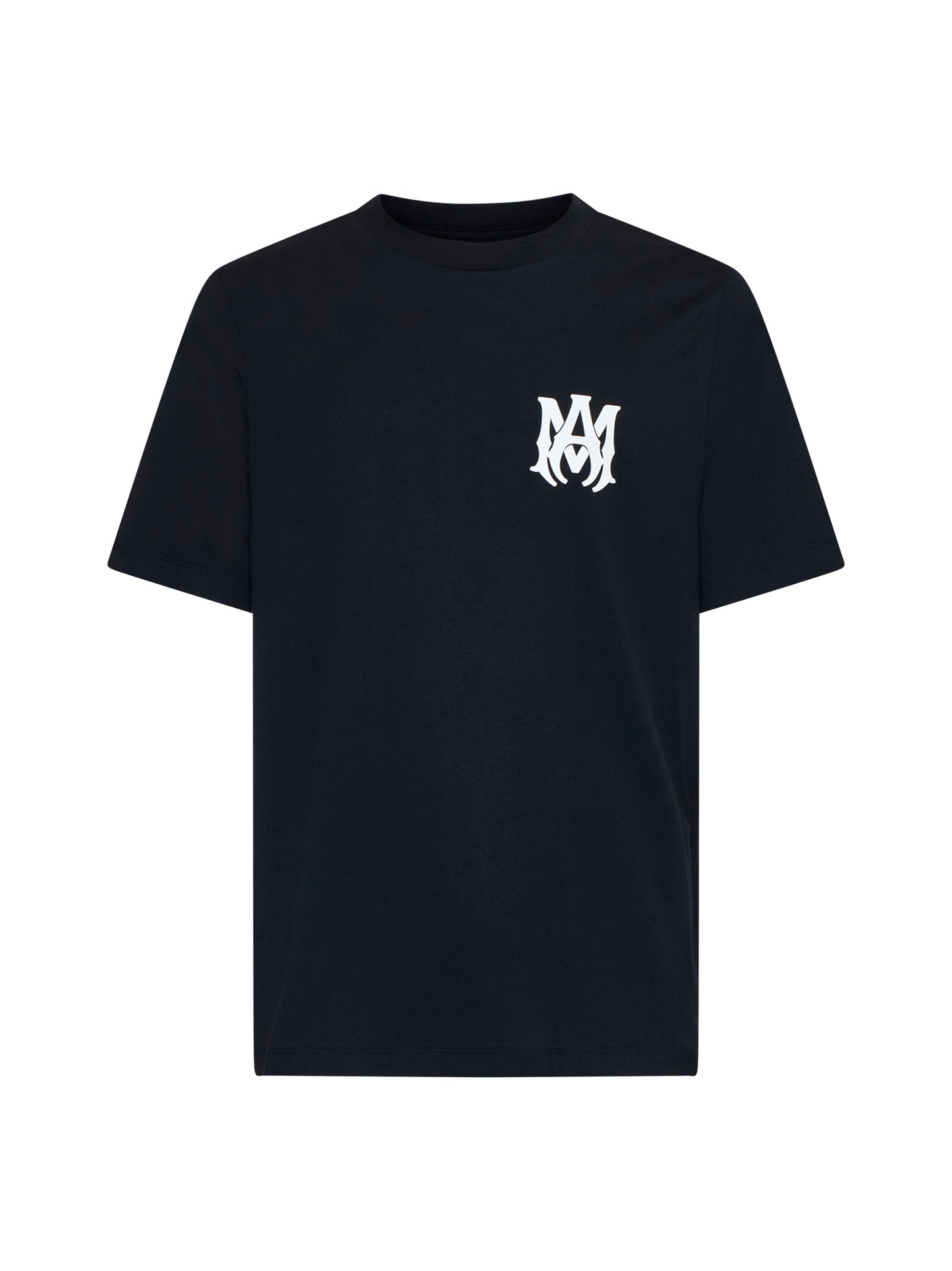 Black T-Shirt with Logo Print in Cotton