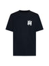 Black T-Shirt with Logo Print in Cotton