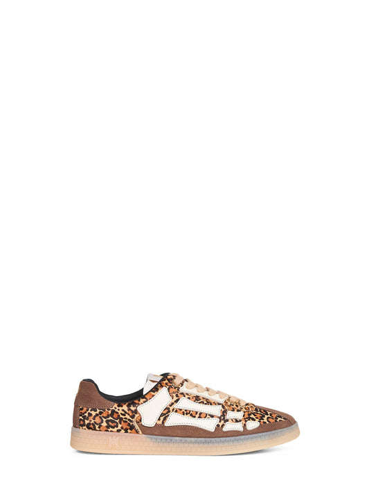 Brown animalier calf hair Pacif Bones sneakers