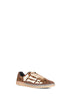 Sneakers Pacif Bones in pelo di vitello animalier marrone