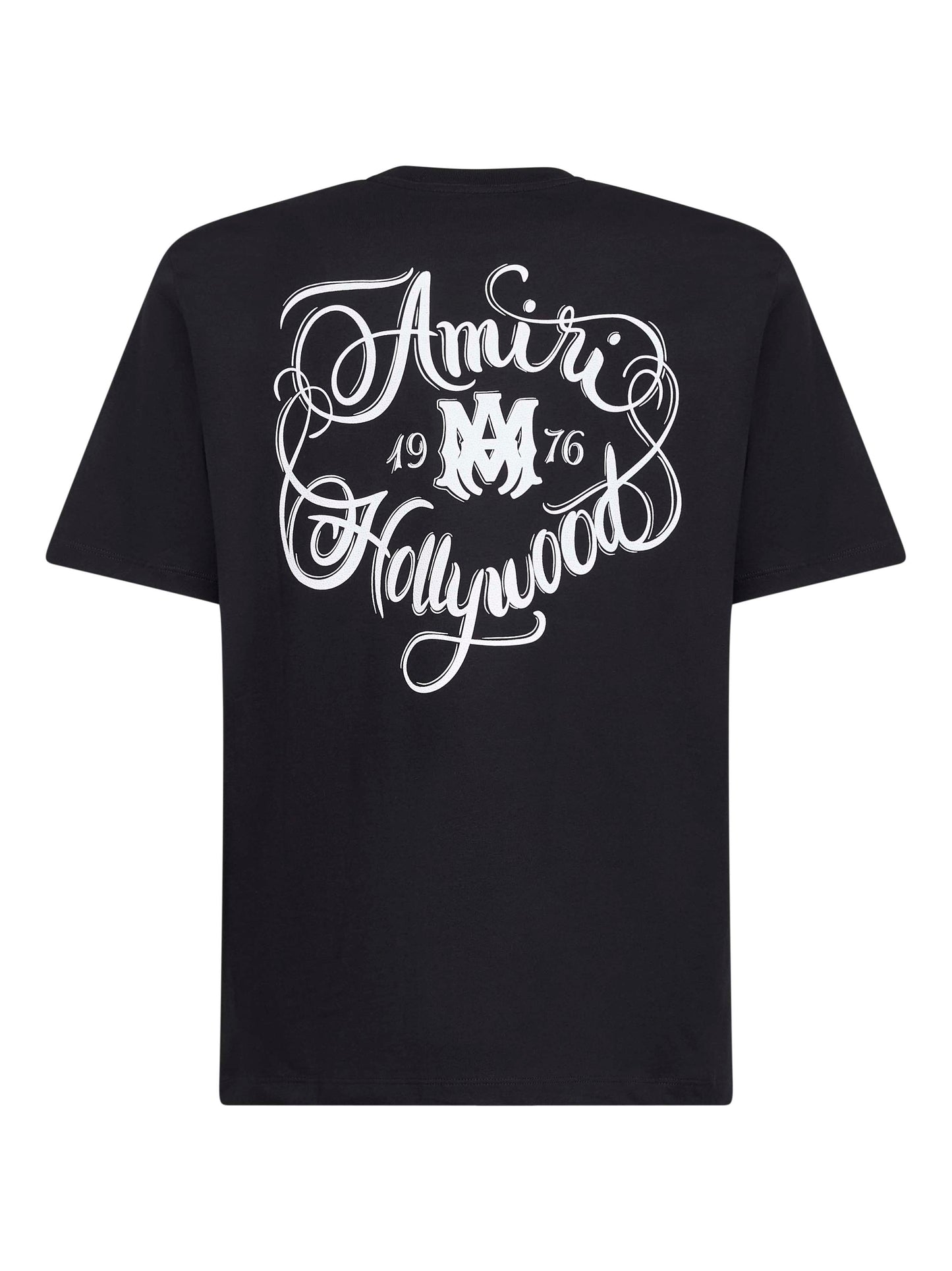 Black cotton jersey Amiri Hollywood T-shirt
