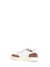 White leather and brown suede Medalist Low sneakers