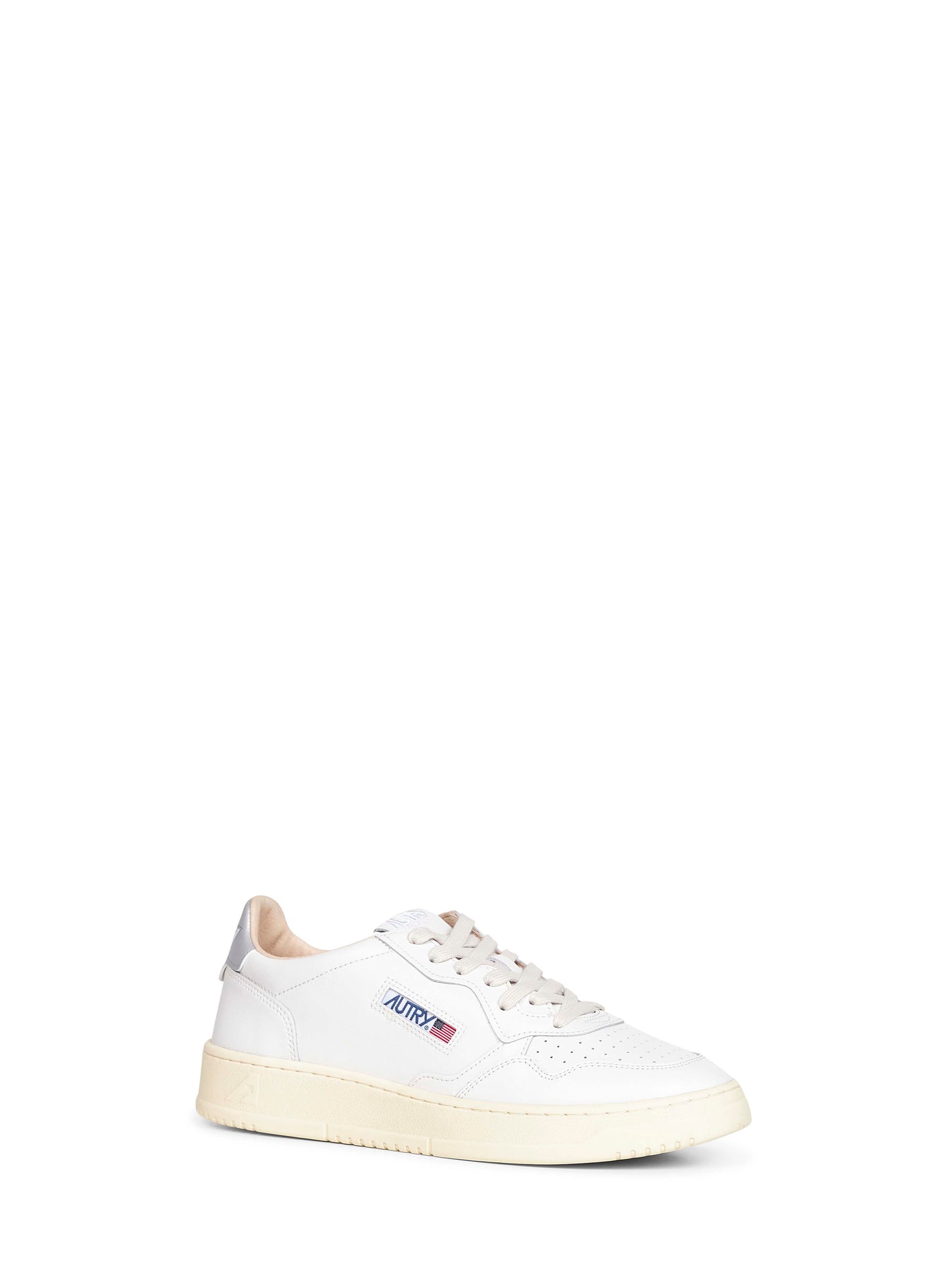 White leather Medalist Low sneakers