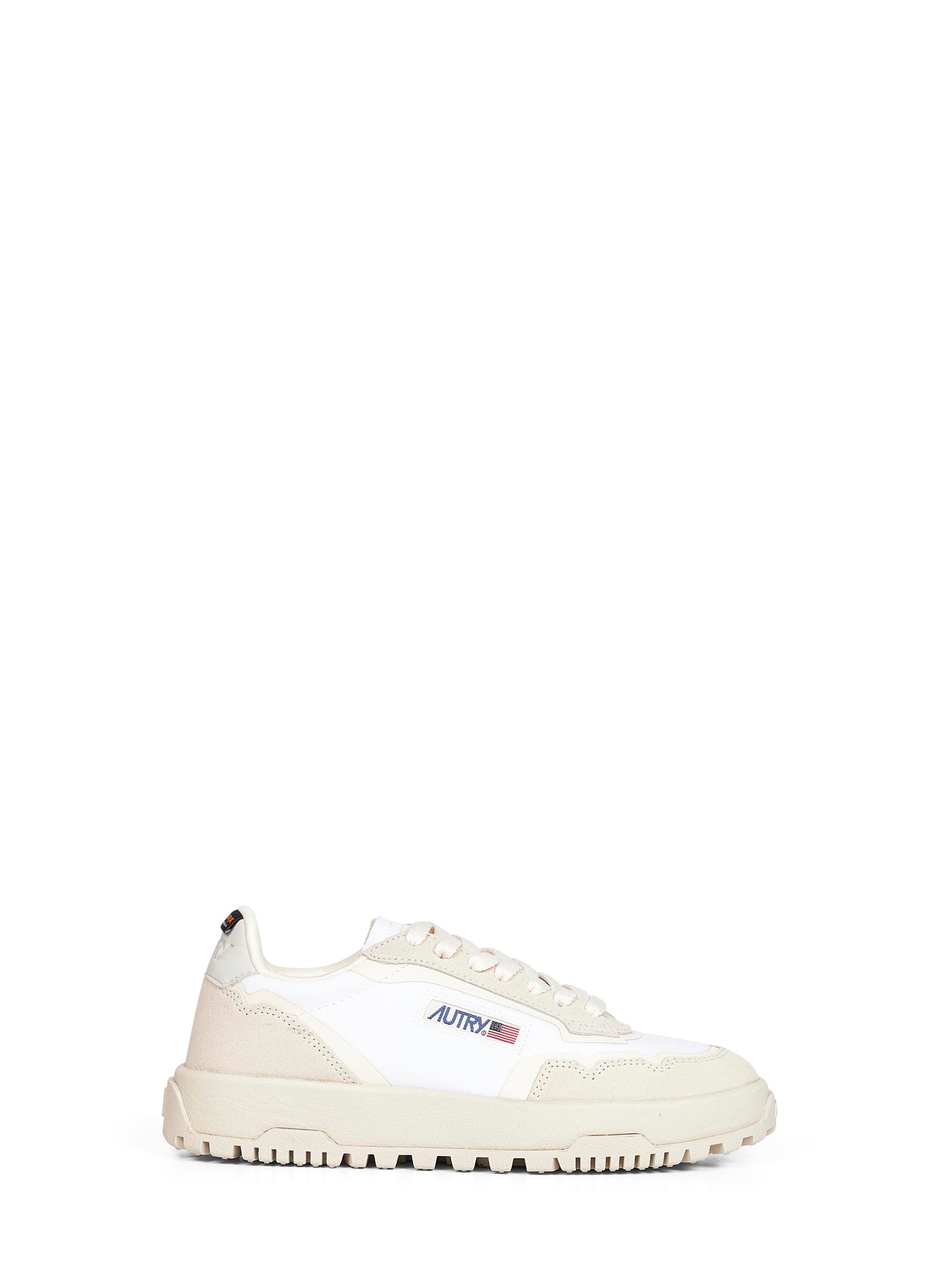 White mesh and suede Wildpace Low sneakers