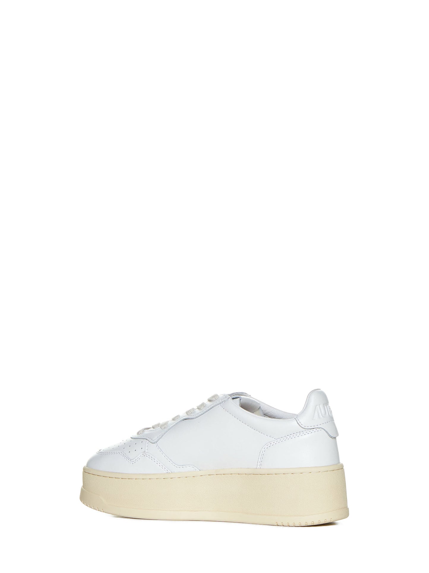 Sneakers Medalist in pelle con platform<BR/>