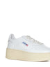 Sneakers Medalist in pelle con platform<BR/>