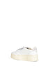 White leather Medalist Platform sneakers