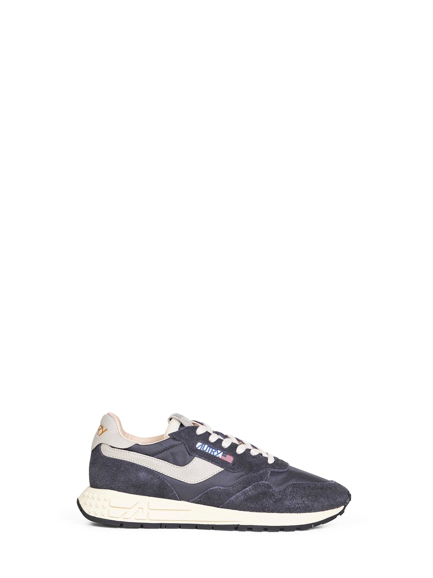 Black nylon and suede Reelwind Low sneakers