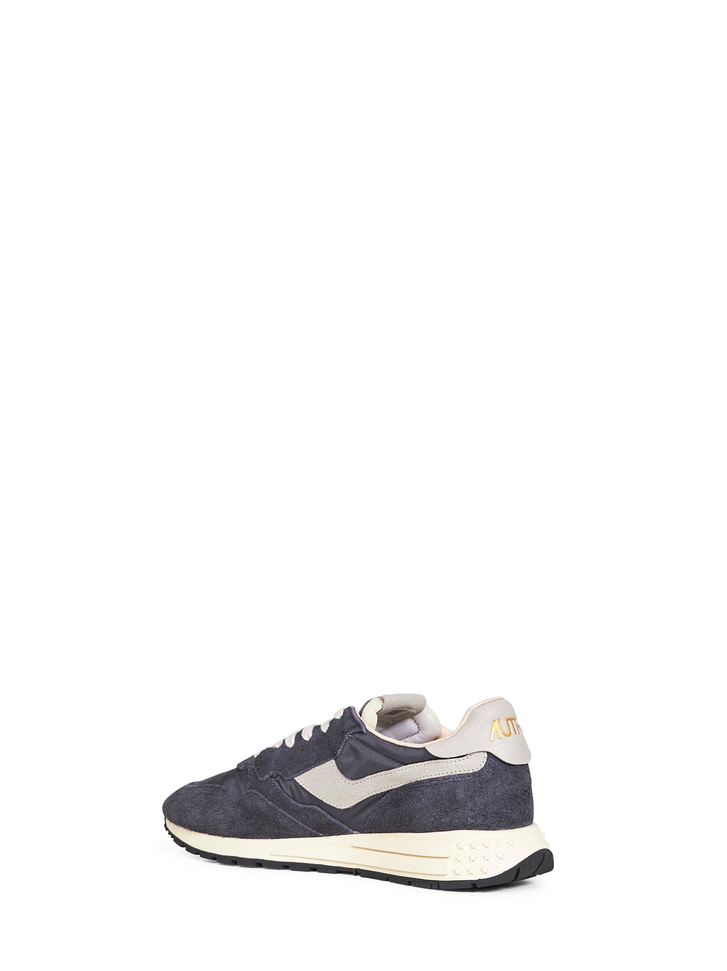 Black nylon and suede Reelwind Low sneakers