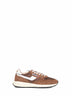 Brown nylon and suede Reelwind Low sneakers