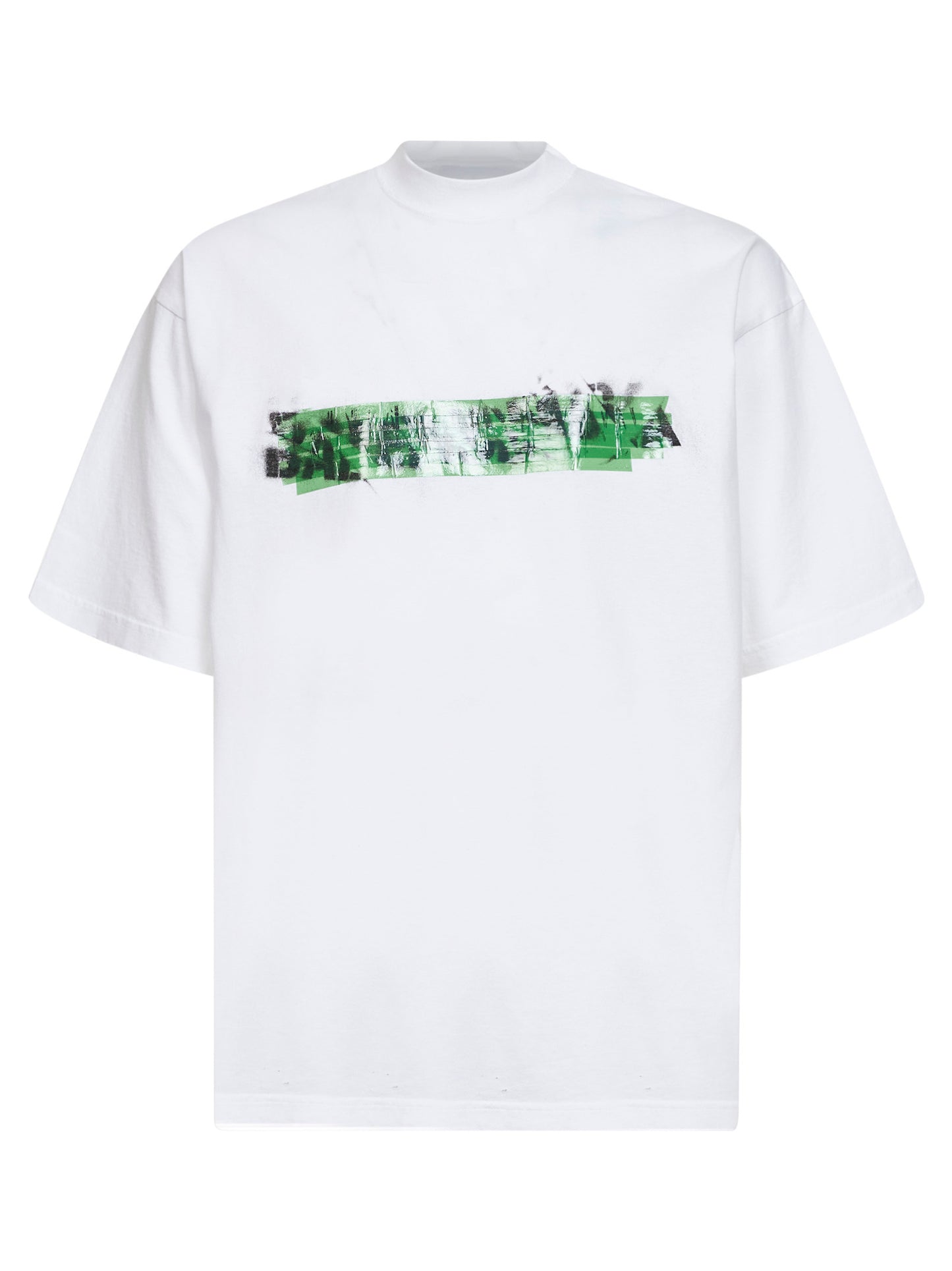 T-Shirt Messy Spray Vestibilità Media bianca