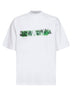 T-Shirt Messy Spray Vestibilità Media bianca
