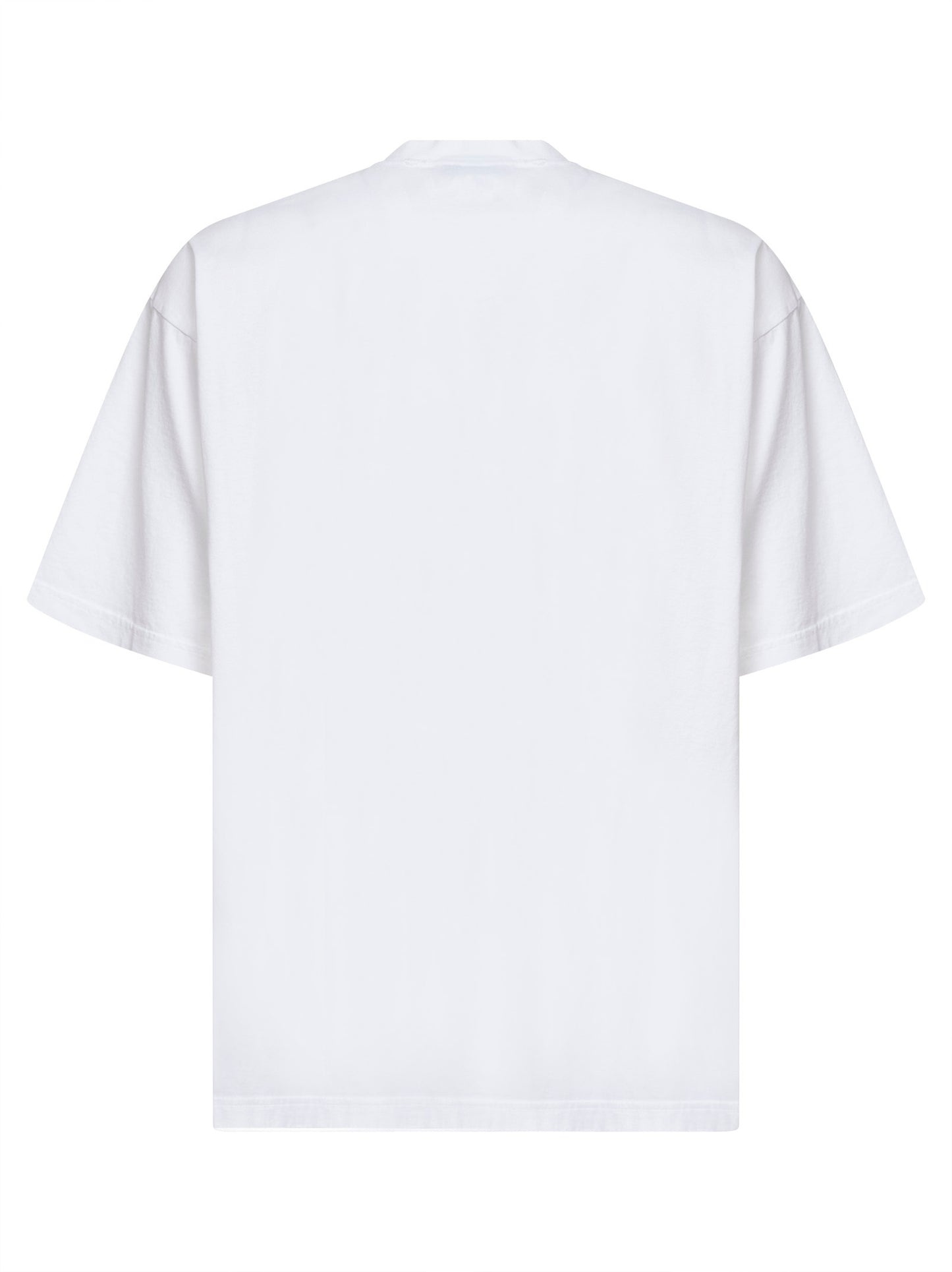 T-Shirt Messy Spray Vestibilità Media bianca
