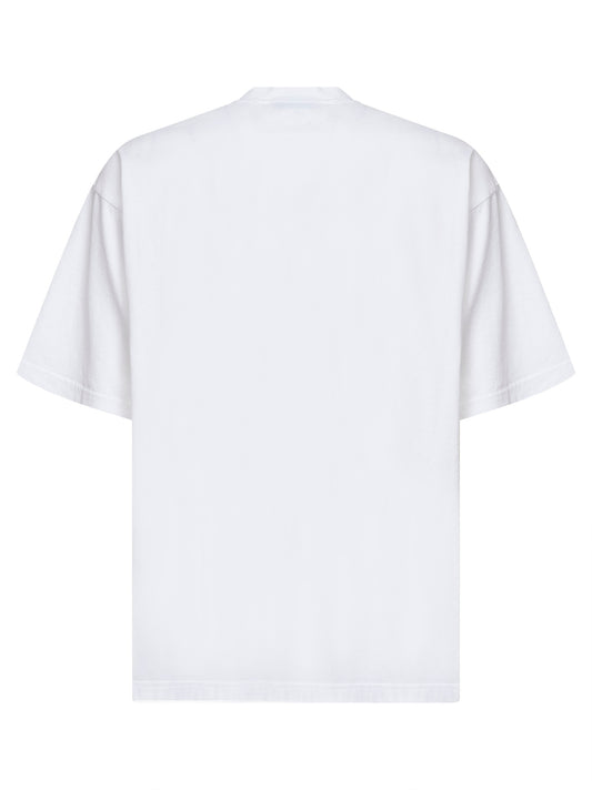 T-Shirt Messy Spray Vestibilità Media bianca