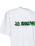 T-Shirt Messy Spray Vestibilità Media bianca