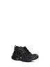 Sneakers Runner in mesh e nylon nero opaco