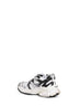 Sneakers Runner in  mesh e nylon bianco e nero