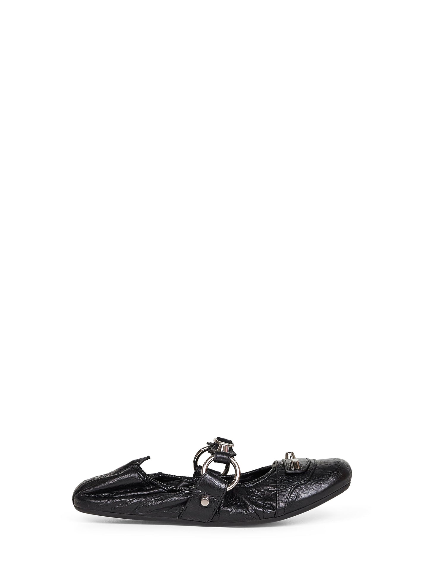 Black Arena lambskin City ballet flats