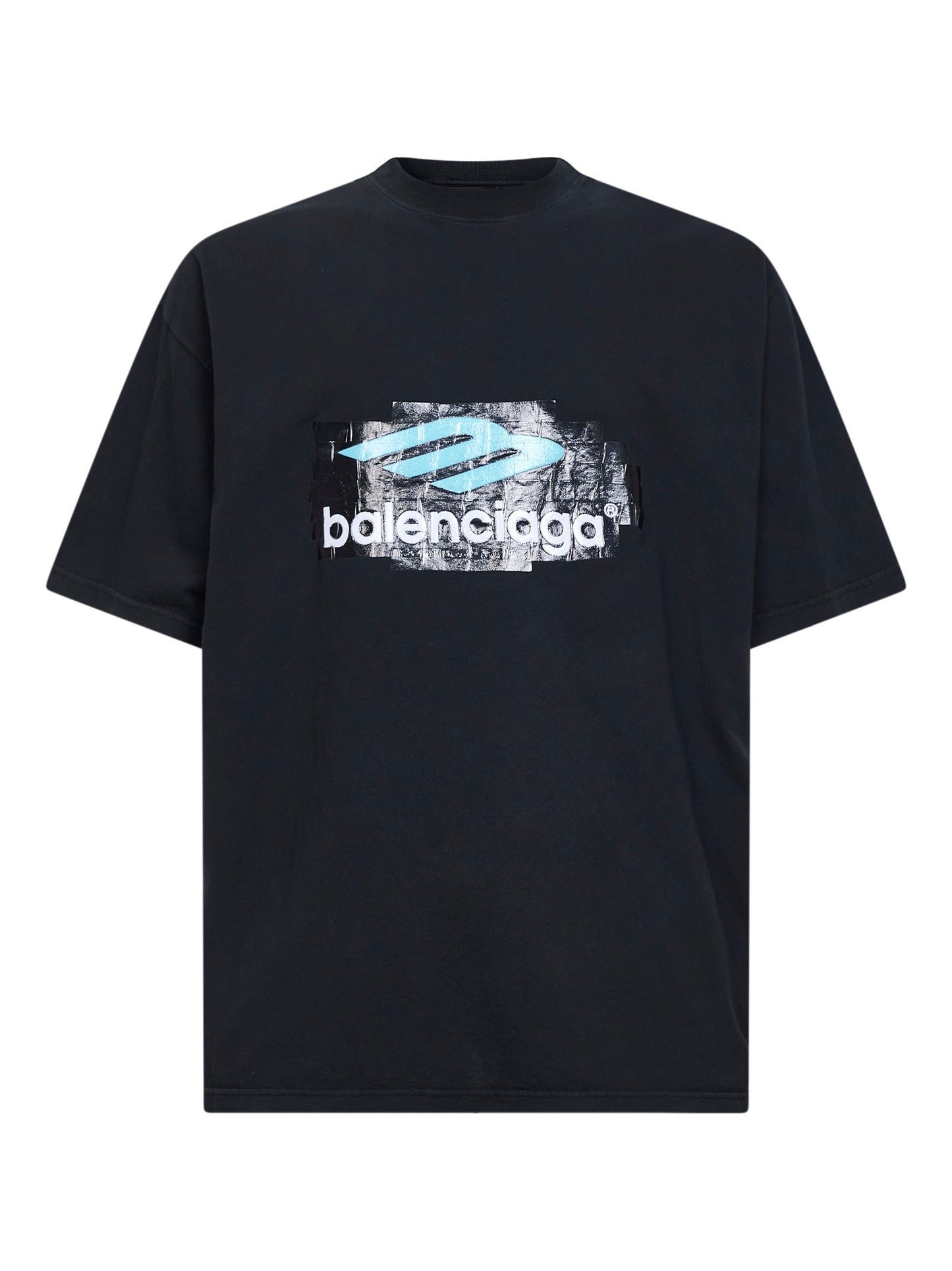 T-Shirt Oversize in jersey nero