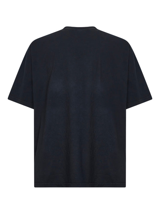 T-Shirt Oversize in jersey nero
