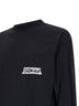 T-Shirt a maniche lunghe Masking Tape Vestibilità Ampia nera