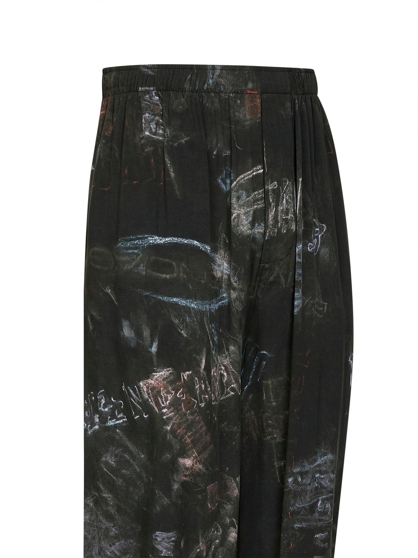 Washed black Washed Crayon Allover Pyjama trousers