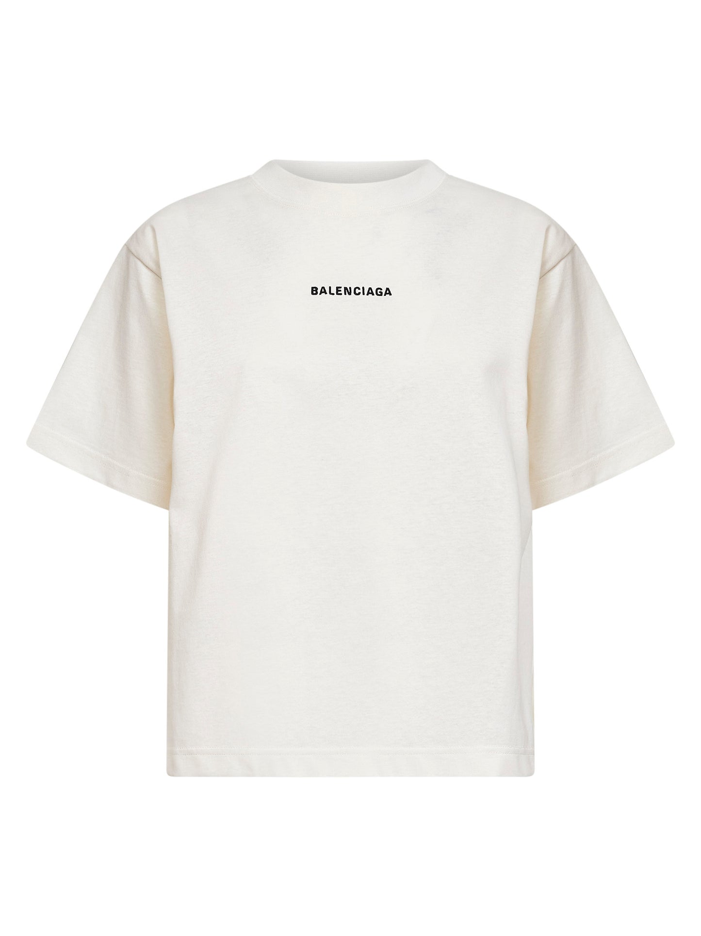 T-Shirt Balenciaga Back Vestibilità Media panna