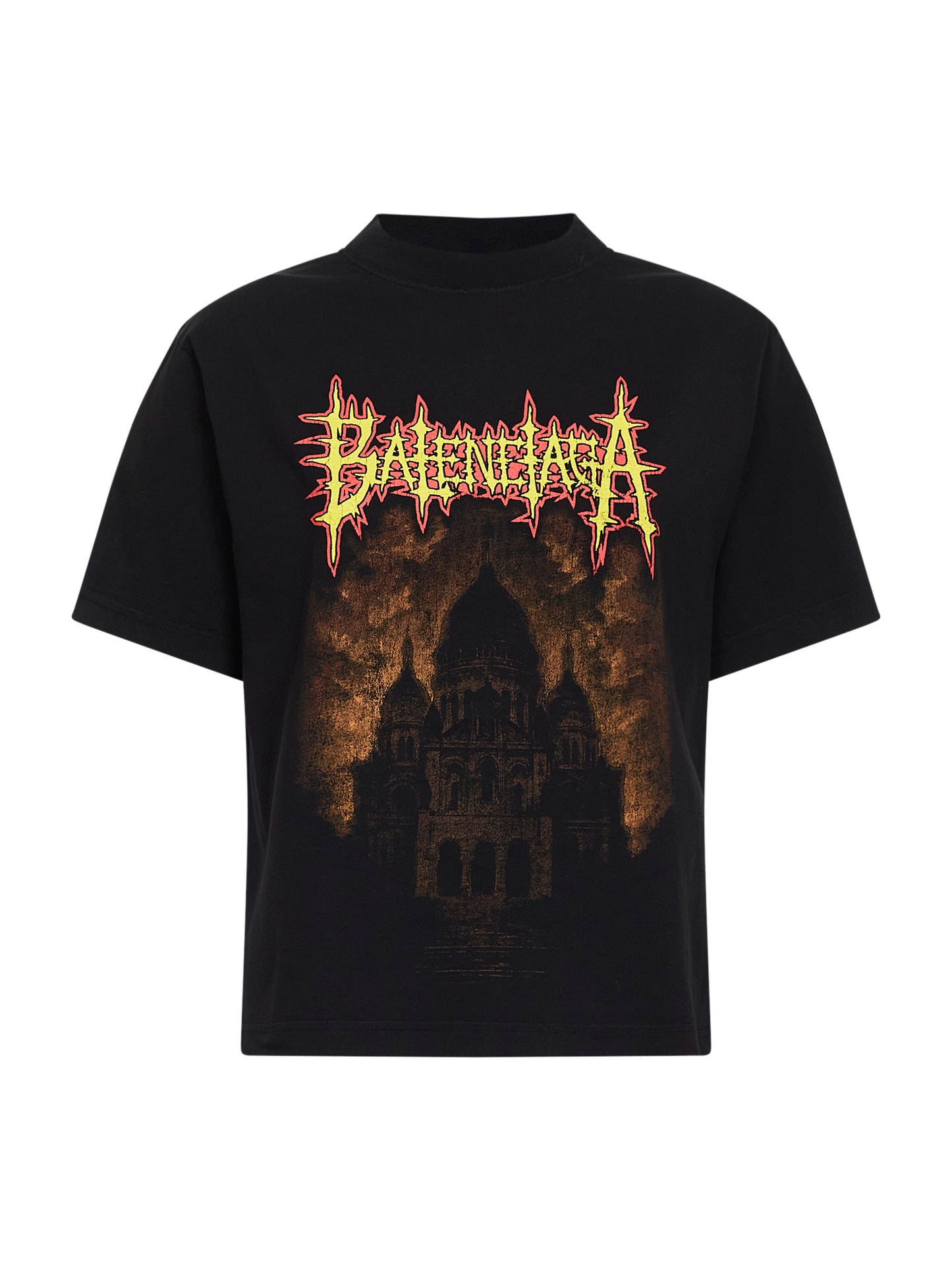 T-Shirt Balenciaga Sacré Cœur Vestibilità Media nera
