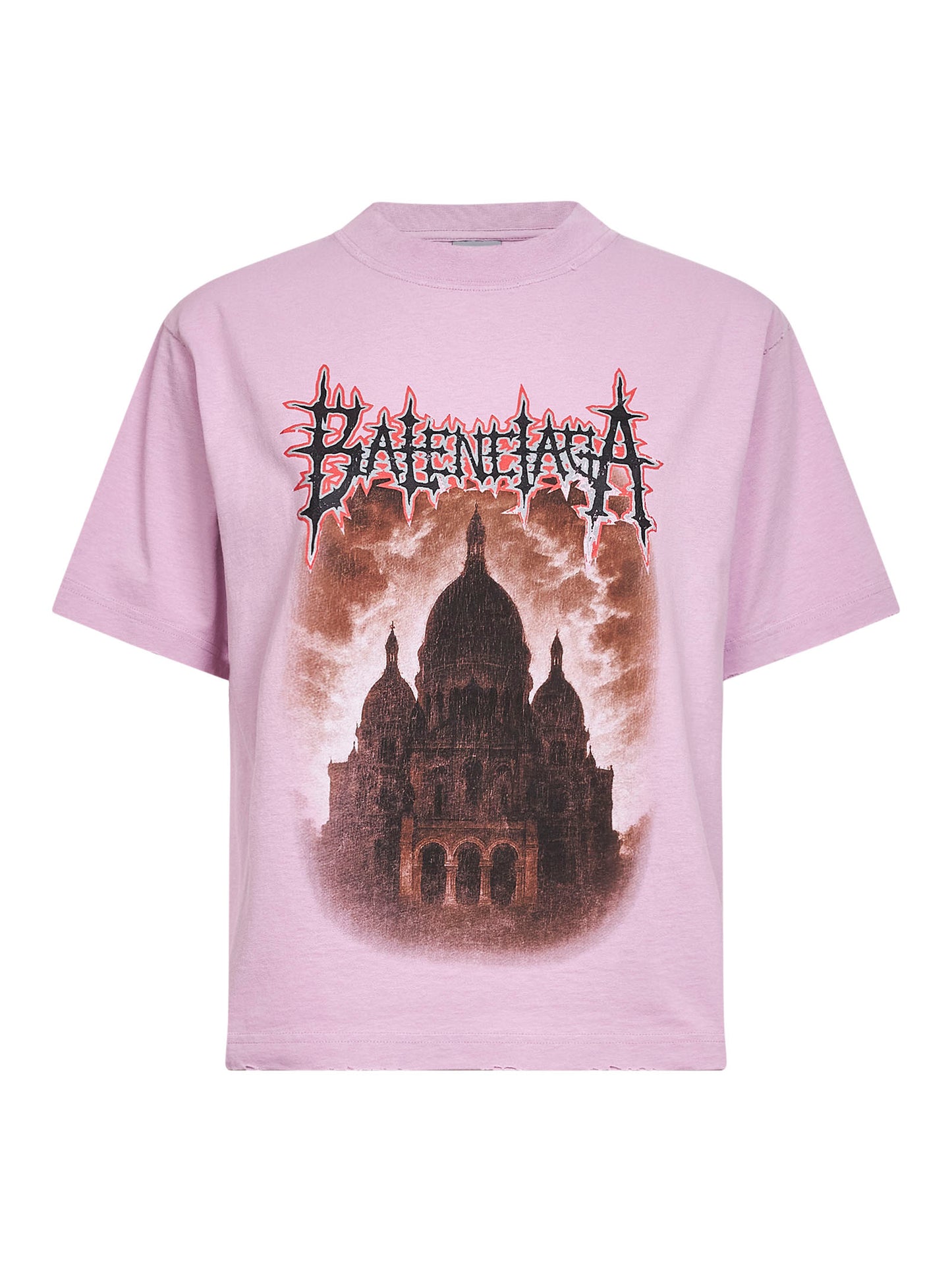 Old pink Balenciaga Sacré Cœur Medium Fit T-Shirt