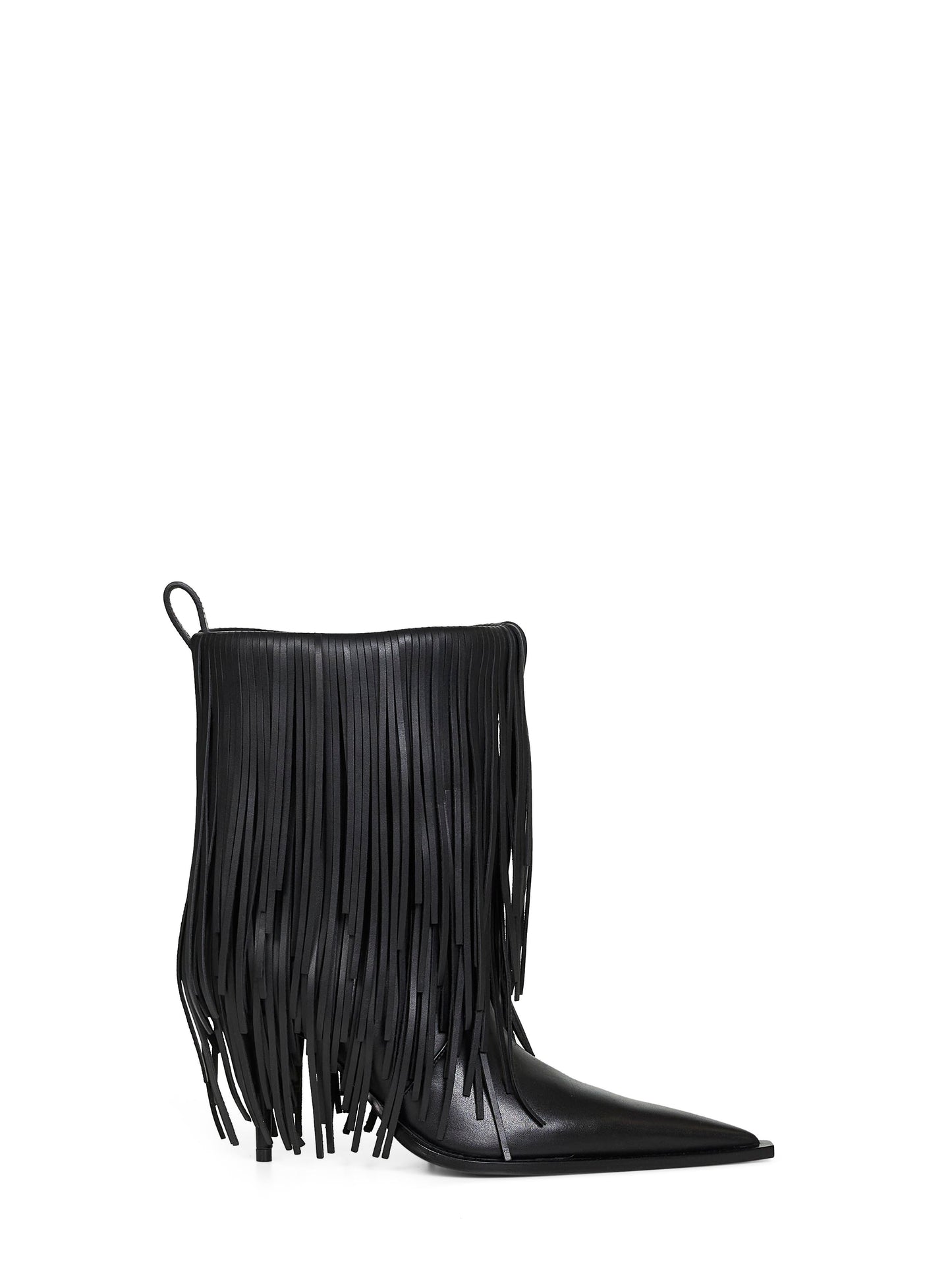 Stivaletti Avenue Fringe 90 mm neri