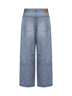 Light blue cotton denim Baggy Minimal jeans